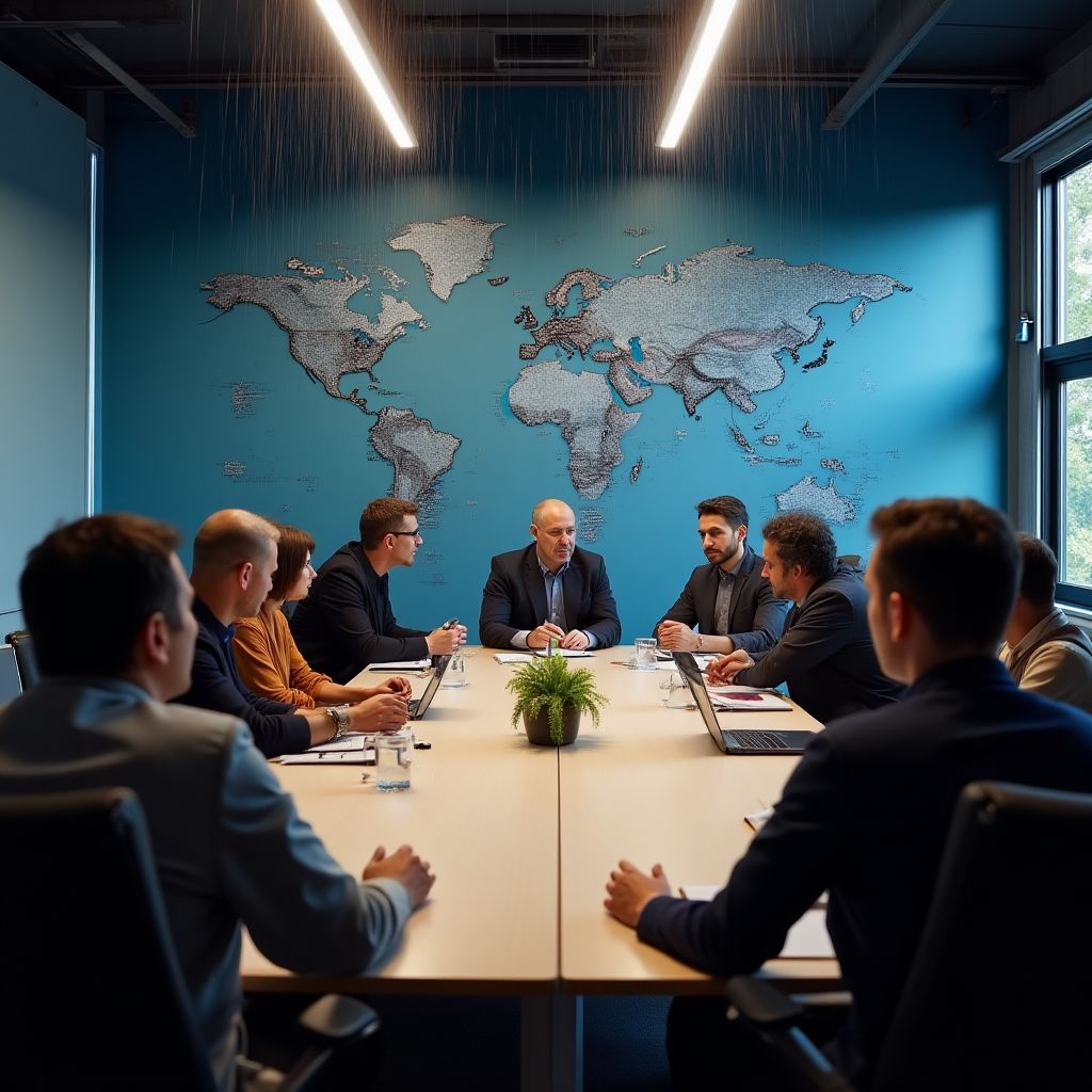 Equipo en reunión estratégica